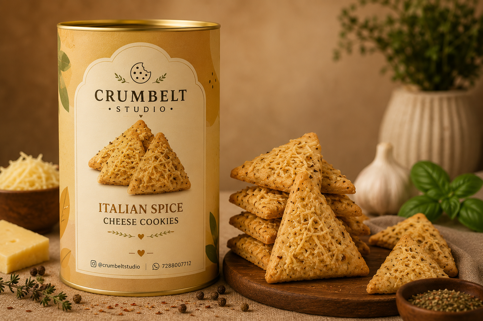 Italian Spice Cheese Biscuits