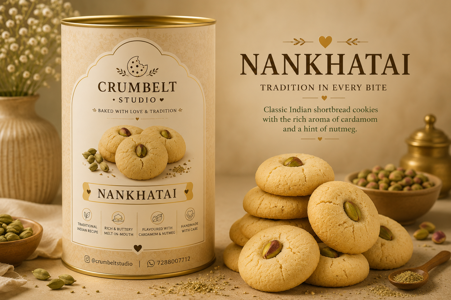 Nankhatai Cookies